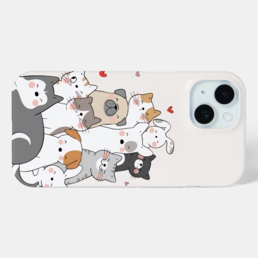 schatten Case-Mate iPhone case (Achterkant (horizontaal))