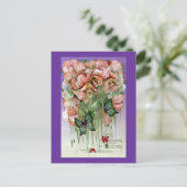 Schatten en Vlinders Vintage Pasen Feestdagenkaart (Staand voorkant)