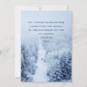 Schatten in de Hemel Aanmoedigende Groet Kaart (Achterkant)