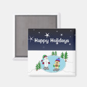 Schatten op een Sterrennacht Magneet (Voorkant / Achterkant)