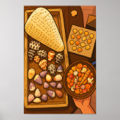 Schatten op tafel poster (Voorkant)