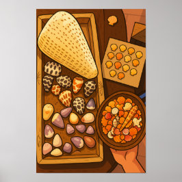 Schatten op tafel poster