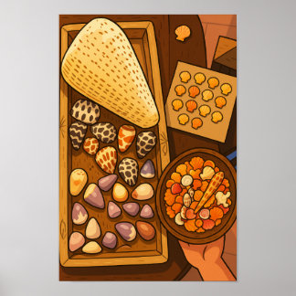 Schatten op tafel poster