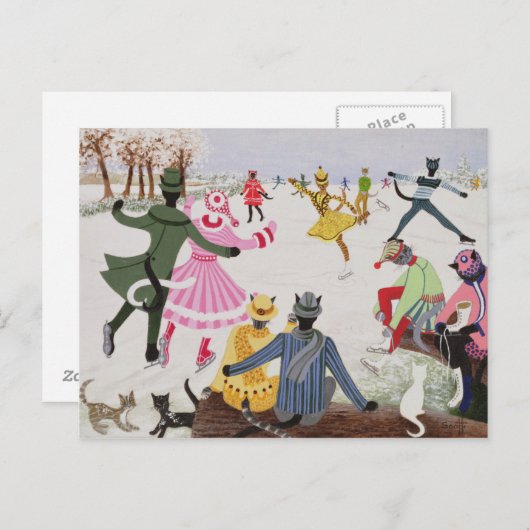 Schatten op Thin Ice Briefkaart (Voorkant / Achterkant)