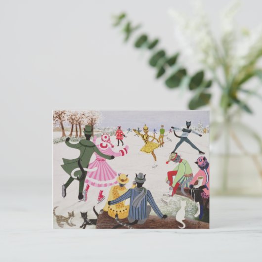 Schatten op Thin Ice Briefkaart (Staand voorkant)