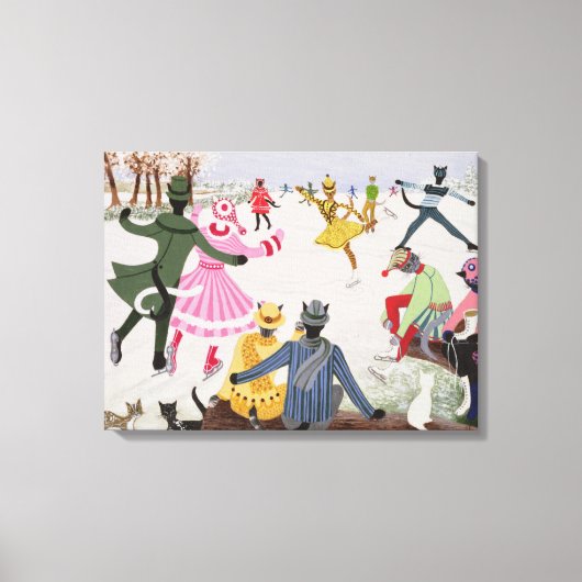 Schatten op Thin Ice Canvas Afdruk (Voorkant)