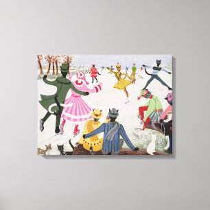 Schatten op Thin Ice Canvas Afdruk