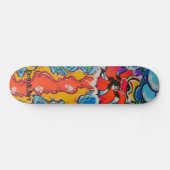 Schatten op zonnescherm skateboard (Horizontaal)