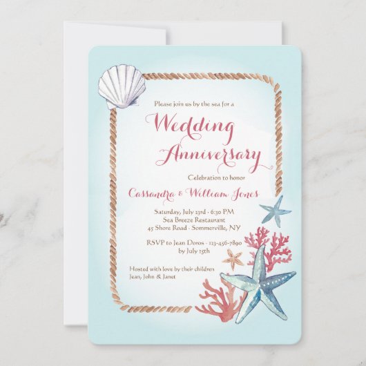 Schatten uit de Zee Uitnodiging (Voorkant)