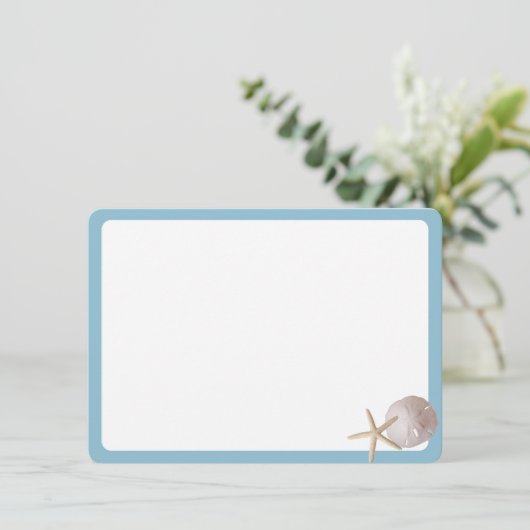 Schatten uit het Strand Dank Je Bedankkaart (Staand voorkant)