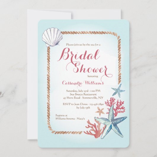 Schatten uit het Zee Uitnodiging (Voorkant)