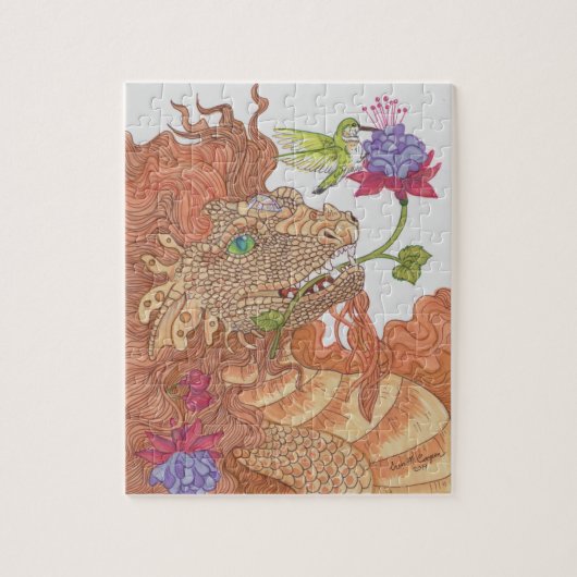 Schatten van de Natuur Draak Legpuzzel (Verticaal)
