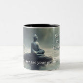 Schatten van de Tao Te Ching 001 Tweekleurige Koffiemok (Center)