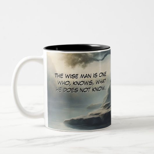 Schatten van de Tao Te Ching 002 Tweekleurige Koffiemok (Links)