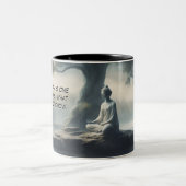 Schatten van de Tao Te Ching 002 Tweekleurige Koffiemok (Center)