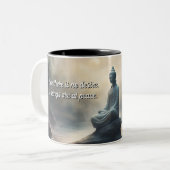 Schatten van de Tao Te Ching 003 Tweekleurige Koffiemok (Voorkant links)