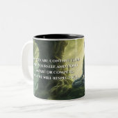 Schatten van de Tao Te Ching 004 Tweekleurige Koffiemok (Voorkant links)