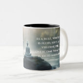 Schatten van de Tao Te Ching 007 Tweekleurige Koffiemok (Voorkant rechts)