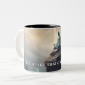 Schatten van de Tao Te Ching 008 Tweekleurige Koffiemok (Voorkant links)