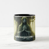 Schatten van de Tao Te Ching 009 Tweekleurige Koffiemok (Center)