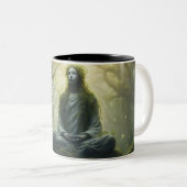 Schatten van de Tao Te Ching 010 Tweekleurige Koffiemok (Voorkant rechts)