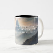 Schatten van de Tao Te Ching 013 Tweekleurige Koffiemok (Voorkant rechts)