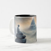 Schatten van de Tao Te Ching 013 Tweekleurige Koffiemok (Voorkant links)