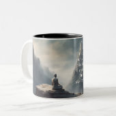 Schatten van de Tao Te Ching 015 Tweekleurige Koffiemok (Voorkant links)