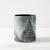 Schatten van de Tao Te Ching 015 Tweekleurige Koffiemok (Center)