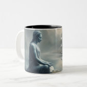 Schatten van de Tao Te Ching 017 Tweekleurige Koffiemok (Voorkant links)
