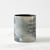 Schatten van de Tao Te Ching 017 Tweekleurige Koffiemok (Center)