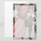 Schatten van meisjes en jongens briefpapier (Voorkant / Achterkant)