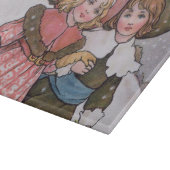 Schatten van meisjes en jongens snijplank (Hoek)