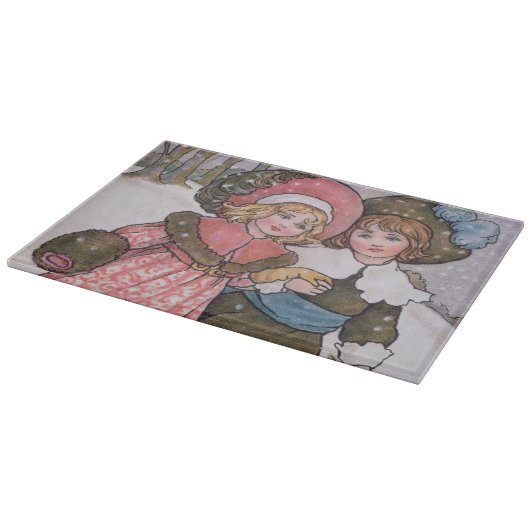 Schatten van meisjes en jongens snijplank (Hoek)