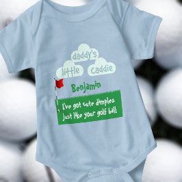 Schattende Kuiltjes Funny Golfer Papa's Kleine Cad Romper