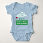 Schattende Kuiltjes Grappige Golfer Papa's Kleine  Romper (Voorkant)