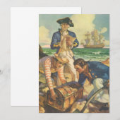 Schatteneiland, Vintage Sprookje Piraten (Voorkant / Achterkant)