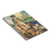 Schatteneiland, Vintage Sprookje Piraten Notitieboek (Rechterzijde)