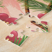 Schattenstrand Jamaica reisposter Legpuzzel (Zijkant)