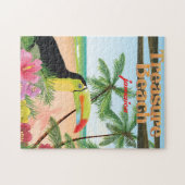 Schattenstrand Jamaica reisposter Legpuzzel (Horizontaal)