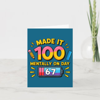 Schattig 100 Dagen School 67 Aura Kaart