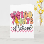 Schattig 100 dagen school potlood boog klaslokaal  kaart (Gele Bloem)