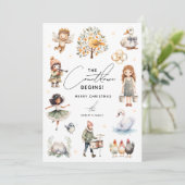 Schattig 12 dagen kerst-  feestdagenkaart (Staand voorkant)