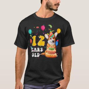 Schattig 12 Jaar Oude Corgi Hond Liefhebber 12e Ve T-shirt