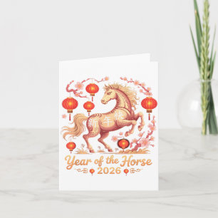 Schattig 2026 Jaar Van Het Paard Fortune Ruiter Ma Kaart