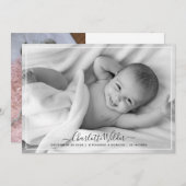 Schattig 2 Foto Baby (Voorkant / Achterkant)