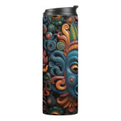 Schattig 3-D Tiki Masker Thermosbeker (Gedraaid links)