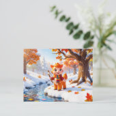 Schattig 3D Boogschutter sterrenbeeld karakter Briefkaart (Staand voorkant)