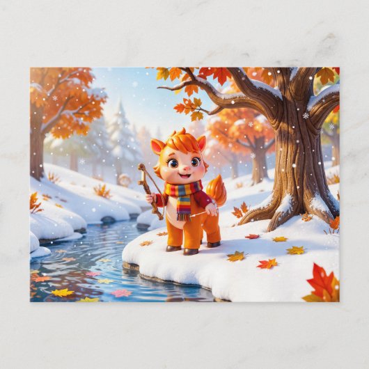 Schattig 3D Boogschutter sterrenbeeld karakter Briefkaart (Voorkant)