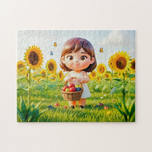 Schattig 3D-maagd Zodiac-teken Legpuzzel (Horizontaal)